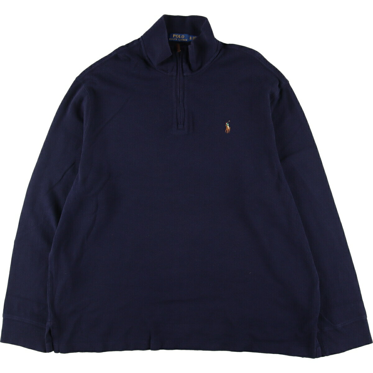 古着 ラルフローレン Ralph Lauren POLO RALPH LAUREN ESTATE RIB コットンニットハーフジップセーター メンズXL /eaa334832 【中古】 【231005】