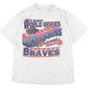 古着 90年代 LOGO7 WORLD SERIES 1995 ワールドシリーズ スポーツプリントTシャツ USA製 メンズL ヴィンテージ /eaa337598 【中古】 【230526】 【SS2309】