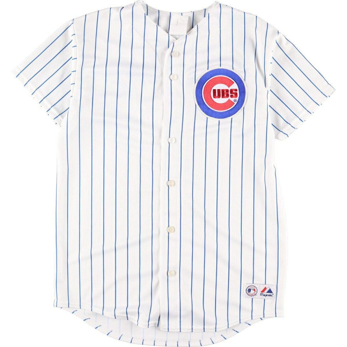 古着 マジェスティック majestic MLB CHICAGO CUBS シカゴカブス ゲームシャツ ベースボールシャツ USA製 メンズM /eaa338057 【中古】 【230522】 【SS2309】 1