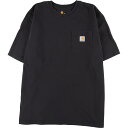 古着 カーハート Carhartt ORIGINAL FIT 半袖 ワンポイントロゴポケットTシャツ メンズXL /eaa338728 【中古】 【230527】 【SS2309】