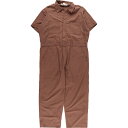 古着 ディッキーズ Dickies オープンカラー 半袖 オールインワン つなぎ メンズXL /eaa339169 【中古】 【230603】 【SS2403】