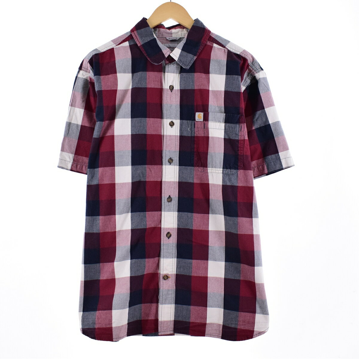 古着 カーハート Carhartt RELAXED FIT チェック柄 半袖シャツ メンズXL /eaa339605 【中古】 【230628】