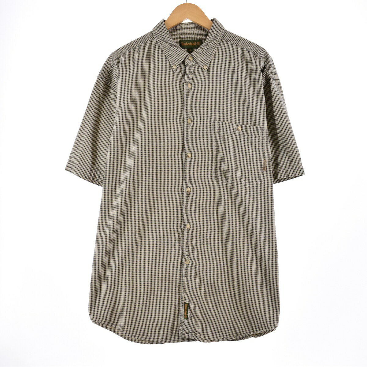 古着 ティンバーランド Timberland 半袖 ボタンダウン チェックシャツ メンズXXL /eaa339884 【中古】 【230603】 ss2503_50