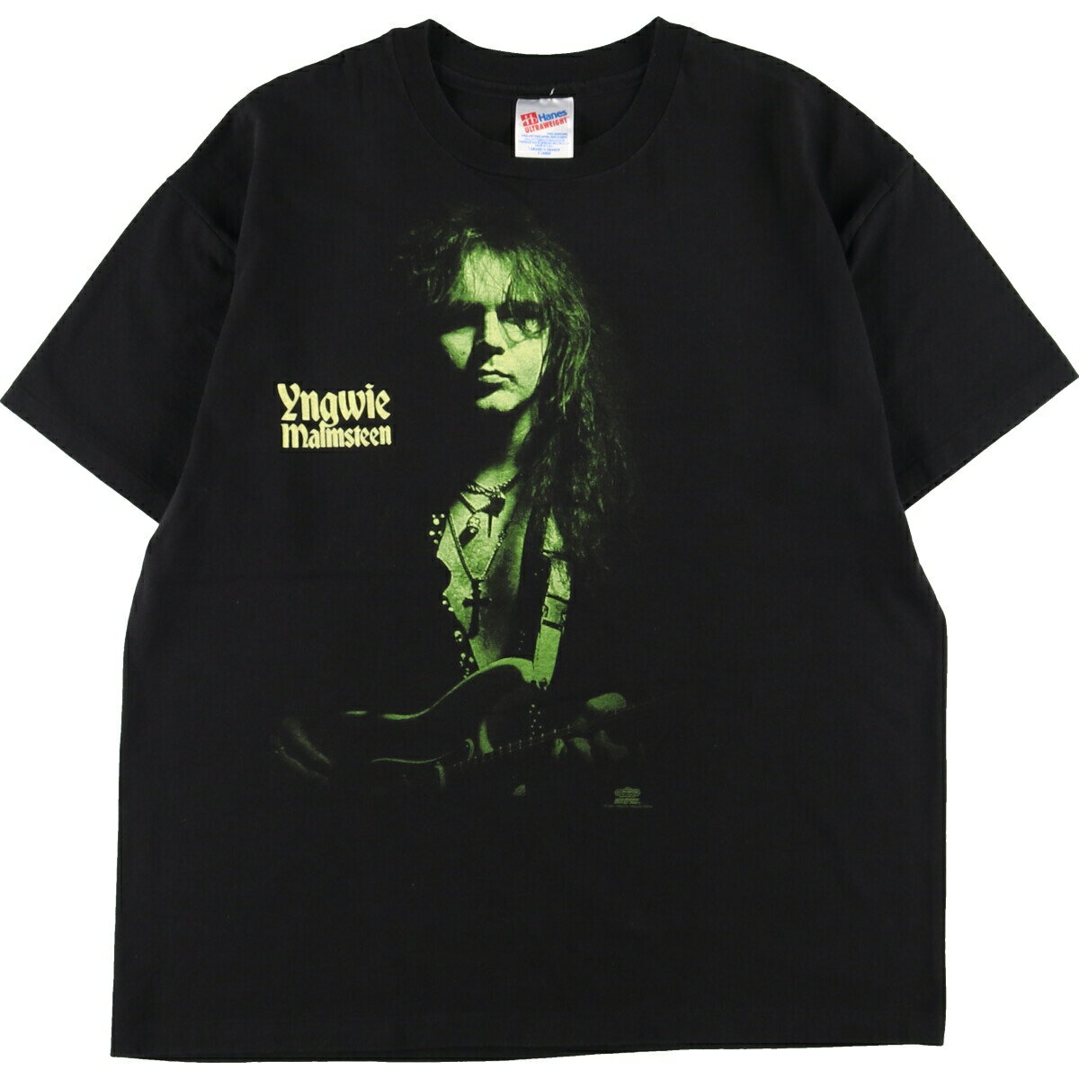 古着 90年代 ヘインズ Hanes YNGWIE MALMSTEEN イングヴェイマルムスティーン バンドTシャツ バンT USA製 メンズXL ヴィンテージ /eaa341388 【中古】 【230605】