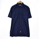 古着 ディッキーズ Dickies 半袖 ワークシャツ メンズM /eaa343552 【中古】 【230618】