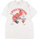 古着 90 039 S ジャージーズ Jerzees NBA CHICAGOBULLS シカゴブルズ スポーツプリントTシャツ USA製 メンズL ヴィンテージ /eaa346666 【中古】 【230630】