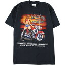 古着 A1A Sportswear 両面プリント モーターサイクル バイクTシャツ USA製 メンズL /eaa346722 【中古】 【230625】