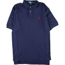 古着 ラルフローレン Ralph Lauren POLO by Ralph Lauren 半袖 ポロシャツ メンズXL /eaa347644 【中古】 【230628】