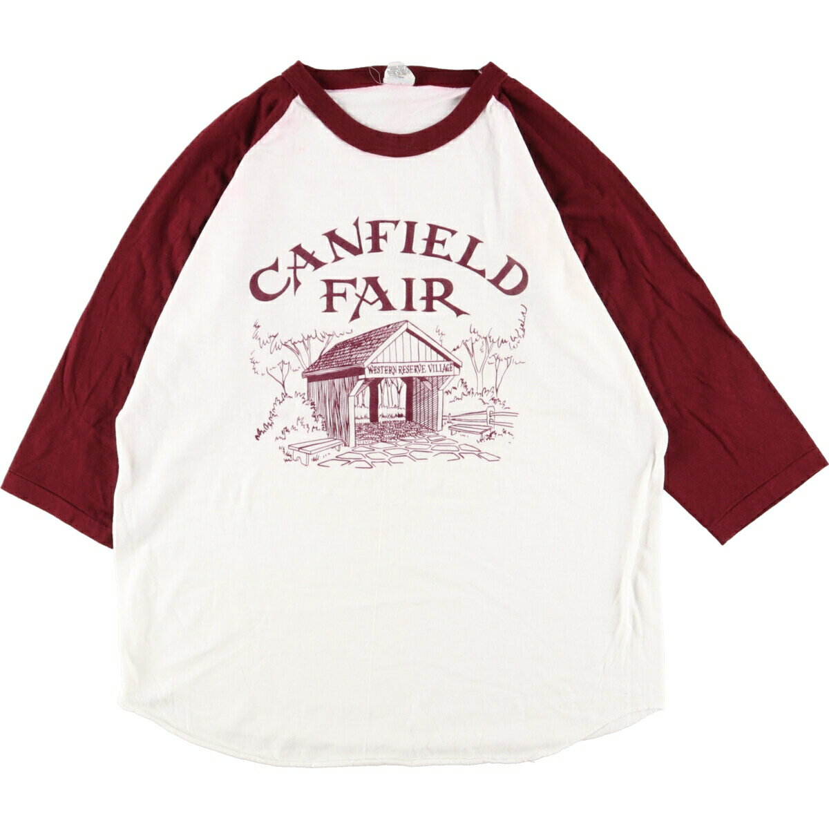 古着 80'S RP SPORTSWEAR CANFIELD FAIR アドバタイジングTシャツ USA製 メンズL ヴィンテージ /eaa348784  