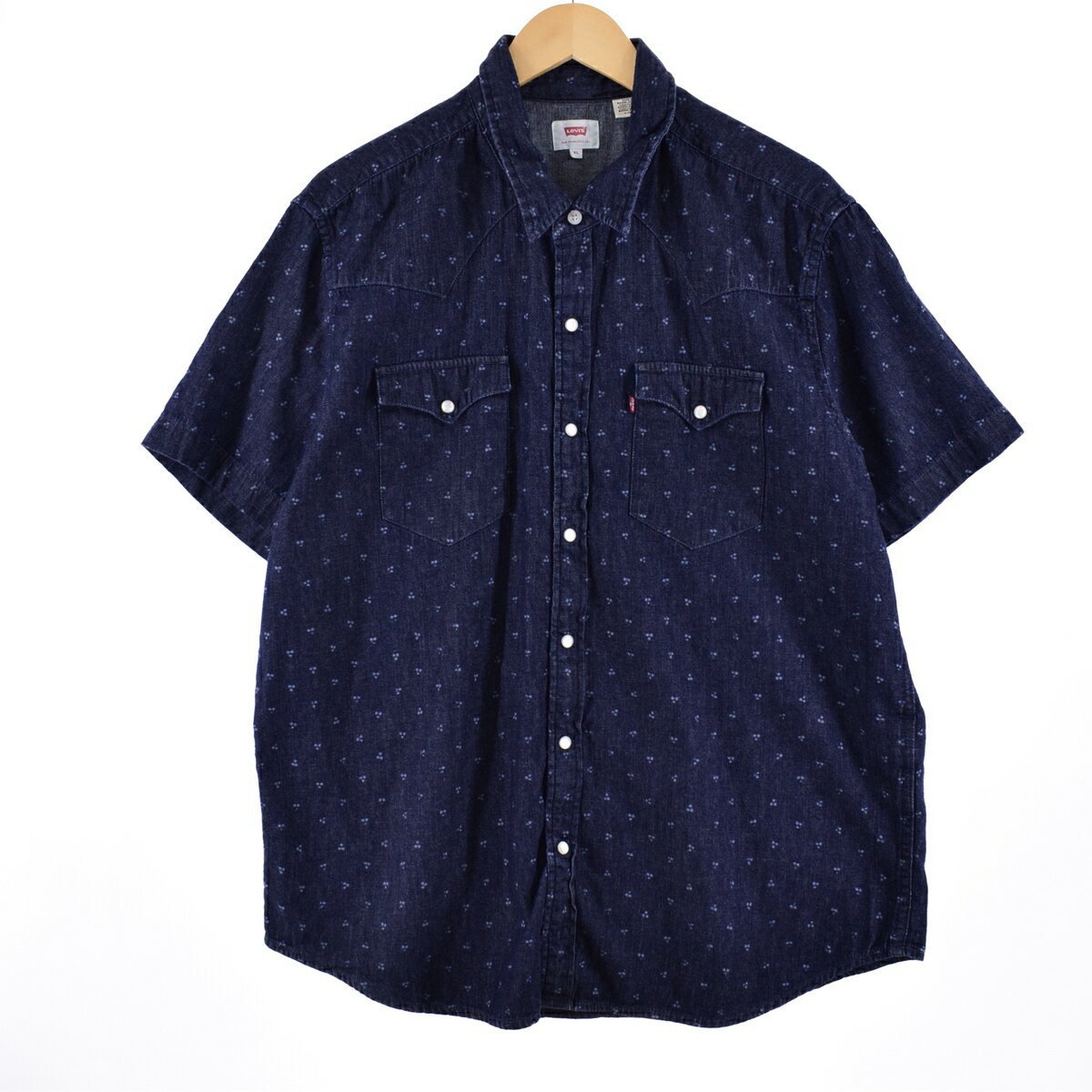古着 リーバイス Levi's 総柄 半袖 ウエスタンシャツ メンズXL /eaa350110 【中古】 【230704】 ss2503_30