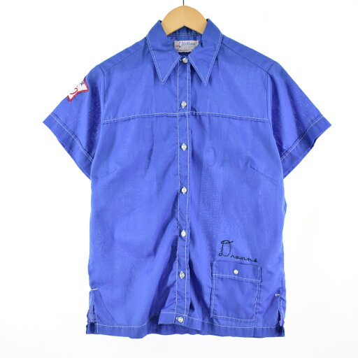 古着 70'S ヒルトン HILTON バックプリント 半袖 ボウリングシャツ USA製 レディースM ヴィンテージ /eaa350877 【中古】 【230709】【エルル】 ss2503_30 古着 70'S ヒルトン HILTON バックプリント 半袖 ボウリングシャツ USA製 レディースM ヴィンテージ /eaa350877 【中古】 【230709】【エルル】 ss2503_30
