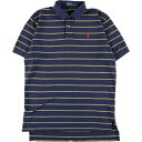 古着 ラルフローレン Ralph Lauren POLO by Ralph Lauren 半袖 ボーダー ポロシャツ メンズL /eaa351449 【中古】 【230717】