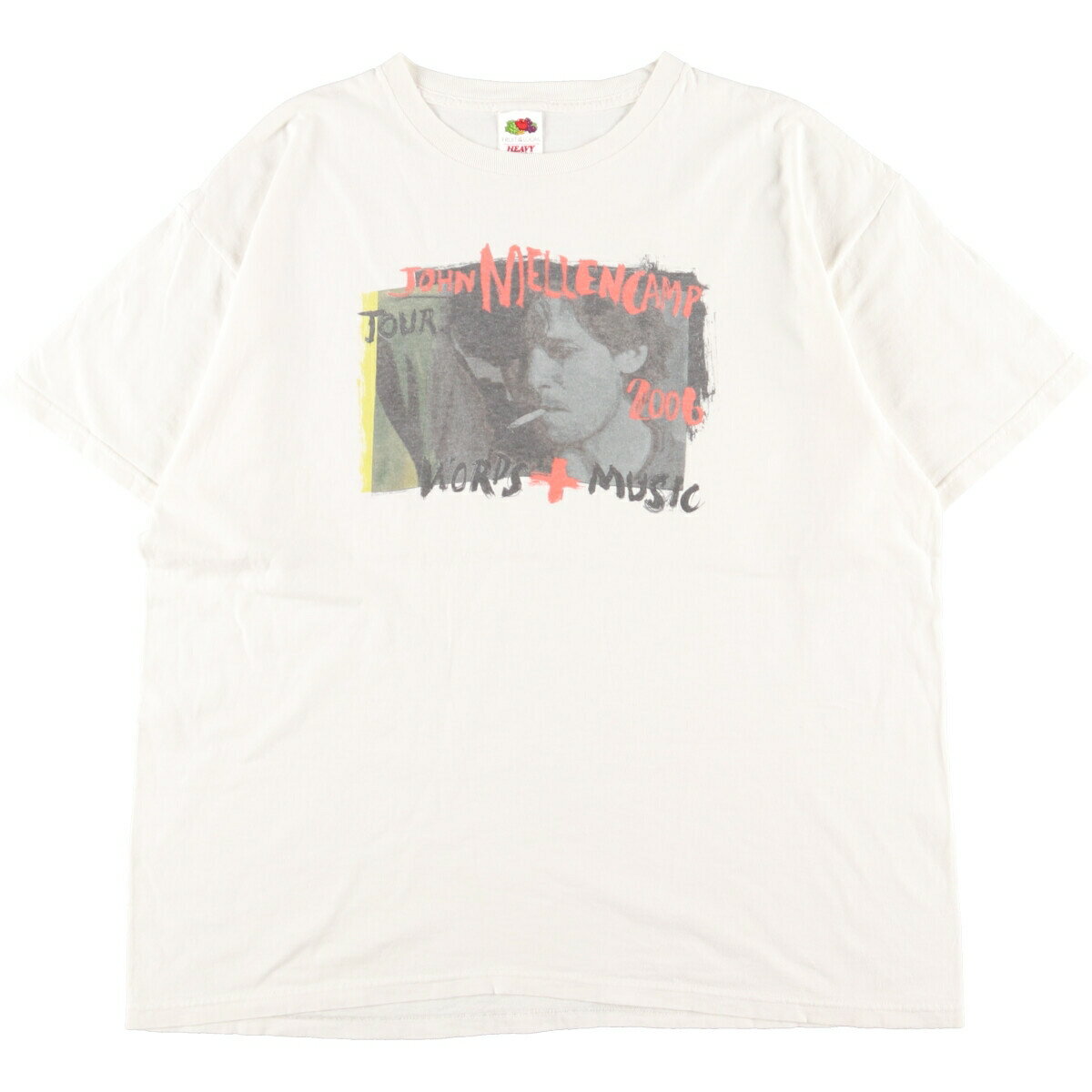 古着 フルーツオブザルーム FRUIT OF THE LOOM John Mellencamp ジョン メレンキャンプ バンドTシャツ バンT メンズXL /eaa351606 【中古】 【230713】