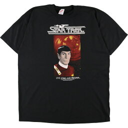 古着 90'S ジャージーズ Jerzees STAR TREK スタートレック 映画 ムービーTシャツ USA製 メンズXL ヴィンテージ /eaa351856 【中古】 【230715】