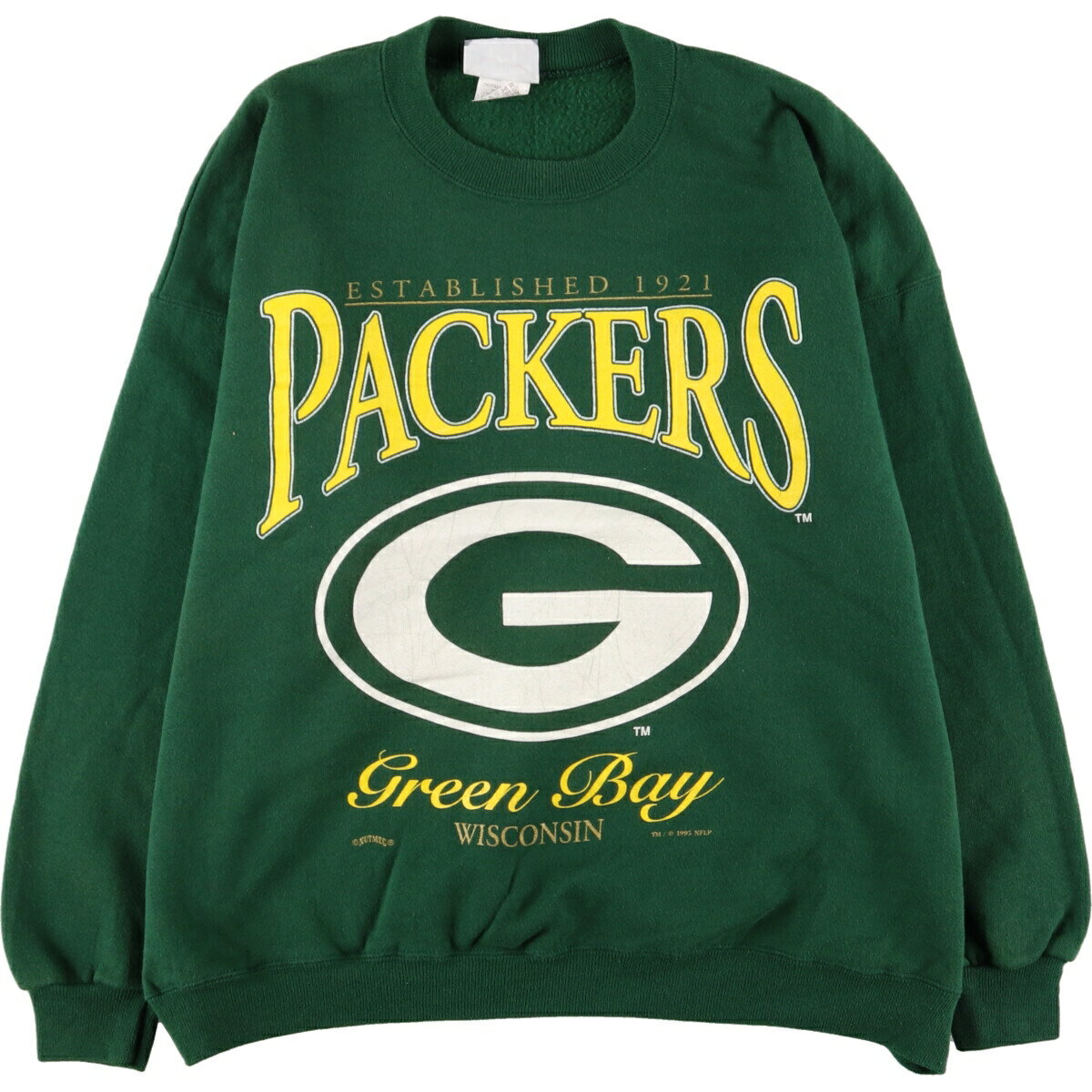 商品詳細 ブランド・Lee・リー・ 特徴・長袖・ヴィンテージ・ モデル/形状・NFL GREEN BAY PACKERS グリーンベイパッカーズ・プリントスウェットシャツ トレーナー・ 素材・コットン:50%・ポリエステル:50%・ 色・グリーン系 濃緑・ 柄・プリント・ 生産国・USA製・ 年代・90年代・ サイズ・メンズXL・表記サイズ:2XL・着丈:64cm・身幅:66cm・肩幅:65.5cm・袖丈:54.5cm・ コンディション・C・ カテゴリ・メンズ・トップス・スウェット・トレーナー・ 商品番号・eaa353020・ 取扱店・ネットショップ・ スタッフコメントLee NFL GREEN BAY PACKERS グリーンベイパッカーズ プリントスウェットシャツ トレーナー / メンズXL / 商品番号 eaa353020 USEDですので使用感などございますが、まだまだご愛用していただけます。 古着という事をご理解の上ご注文よろしくお願いします。 【状態追記】 ●後、背中・腰に汚れ※状態は当社独自の基準です。 着用感表記サイズ着丈身幅肩幅袖丈 メンズXL2XL(サイズ表記2XL ですが、計測値&着用感でメンズXL相当です)64cm66cm65.5cm54.5cm ※測定値の若干の誤差はご了承下さい。サイズガイドはこちら ブランドLeeリー 特徴長袖 / ヴィンテージモデル/形状NFL GREEN BAY PACKERS グリーンベイパッカーズ / プリントスウェットシャツ トレーナー素材コットン:50% / ポリエステル:50%色グリーン系 濃緑柄プリント生産国USA製年代90年代カテゴリトレーナー商品番号eaa353020取扱店ネットショップ　　 リーの他の商品を見るトレーナーの他の商品を見る