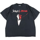 古着 90年代 WINTERLAND JEKYLL&HYDE ジキルとハイド 両面プリント プリントTシャツ メンズXL ヴィンテージ