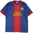 古着 F.C.B FC バルセロナ MESSI リオネルメッシ サッカーユニフォーム ゲームシャツ メンズM /eaa354529 【中古】 【230721】