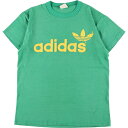 古着 80年代 アディダス adidas ロゴプリントTシャツ USA製 メンズS ヴィンテージ /eaa355332 【中古】 【230801】【エルル】