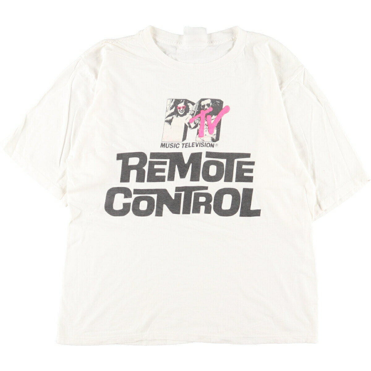 楽天古着屋JAM古着 80~90'S UNKNOWN MTV REMOTE CONTROL リモートコントロール テレビ番組 プリントTシャツ メンズL ヴィンテージ /eaa356069 【中古】 【230726】