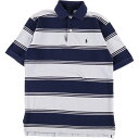 古着 ラルフローレン Ralph Lauren POLO by Ralph Lauren 半袖 ボーダー ポロシャツ レディースS /eaa357095 【中古】 【230729】【エルル】