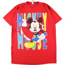 古着 90年代 MICKEY UNLIMITED MICKEY MOUSE ミッキーマウス キャラクタープリントTシャツ メンズXXL ヴィンテージ /eaa357939 【中古】 【230730】