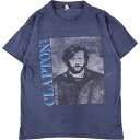 古着 80 039 S WINTERLAND ERIC CLAPTON エリッククラプトン BEHIND THE SUN THE TOUR 1985 両面プリント バンドTシャツ バンT USA製 メンズM ヴィンテージ /eaa359827 【中古】 【230808】