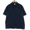 古着 ディッキーズ Dickies 半袖 ワークシャツ メンズXL /eaa360541 【中古】 【230812】【P2308】