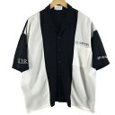 古着 Silver Lining Apparel 半袖 ツートン オープンカラー レーヨンシャツ USA製 メンズXL /eaa360591 【中古】 【230811】【P2308】 【SS2506_10】