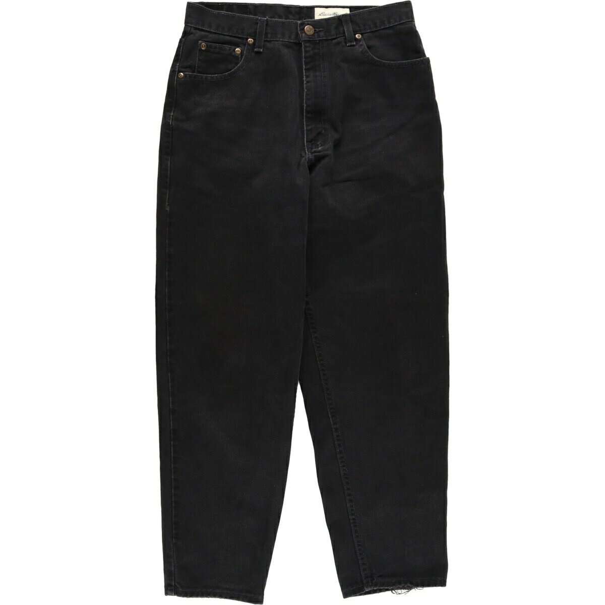 古着 エディーバウアー Eddie Bauer ブラックデニム テーパードデニムパンツ レディースM(w29) /eaa361641 【中古】 【230814】【エルル】