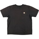 古着 カーハート Carhartt ORIGINAL FIT 半袖 ワンポイントロゴポケットTシャツ メンズXL /eaa363324 【中古】 【240415】