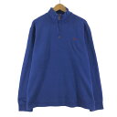 古着 ラルフローレン Ralph Lauren POLO RALPH LAUREN ハーフジップスウェットシャツ トレーナー メンズXL /eaa363781 【中古】 【230828】