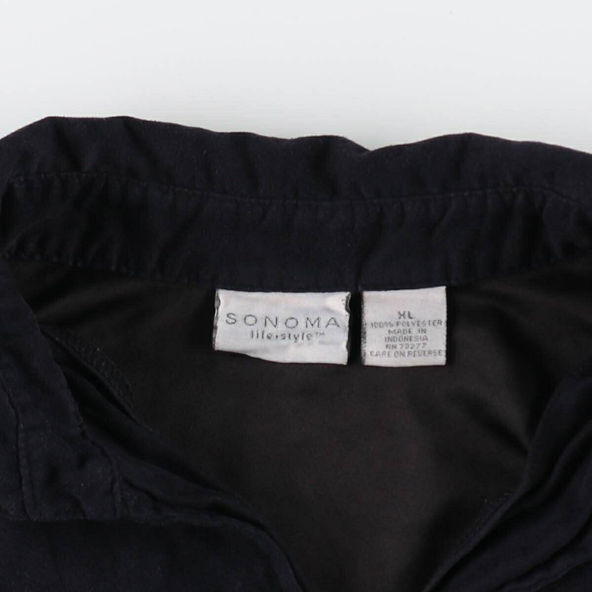 古着 SONOMA オープンカラー フルジップ 長袖 フェイクスエードシャツ レディースXL相当 /eaa365137 【中古】 【241220】 【ADEL/アデル】