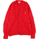 古着 80年代 ラコステ LACOSTE IZOD ニットカーディガン メンズXL ヴィンテージ /eaa366711 【中古】 【230828】