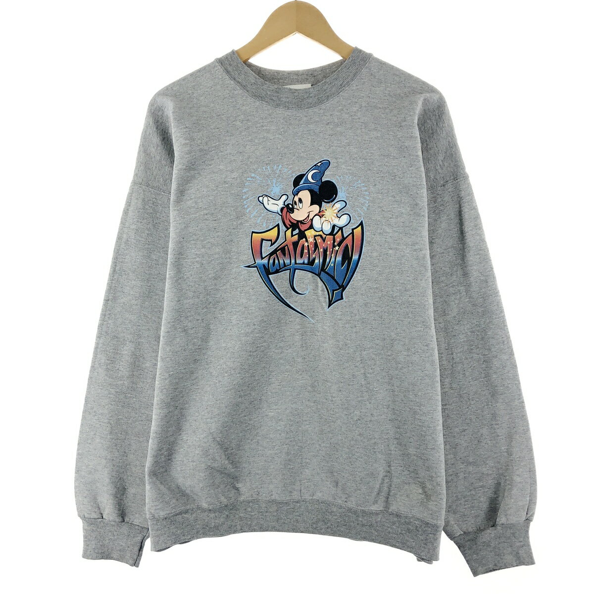 楽天古着屋JAM古着 ビックサイズ 90'S ウォルトディズニー WALT DISNEY MICKEY MOUSE ミッキーマウス FANTASMIC ファンタズミック ムービー キャラクタースウェットシャツ トレーナー メンズXXXL /eaa367186 【中古】 【230903】【P2308】