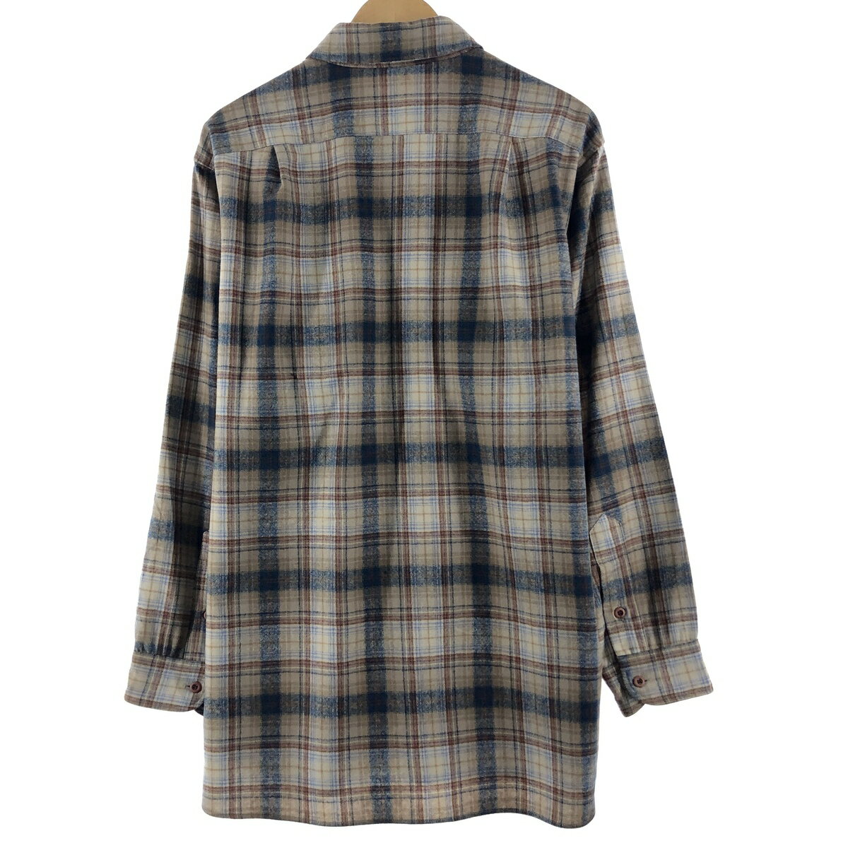 古着 70'S ペンドルトン PENDLETON チェック柄 ウールシャツ USA製 メンズXL ヴィンテージ /eaa368377 【中古】 【230905】【P2308】 【SS2406】