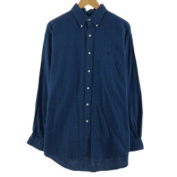 古着 ラルフローレン Ralph Lauren BLAILE 長袖 チェック柄 ボタンダウン ライトネルシャツ メンズXL /eaa369138 【中古】 【230910】【P2308】 【SS2403】