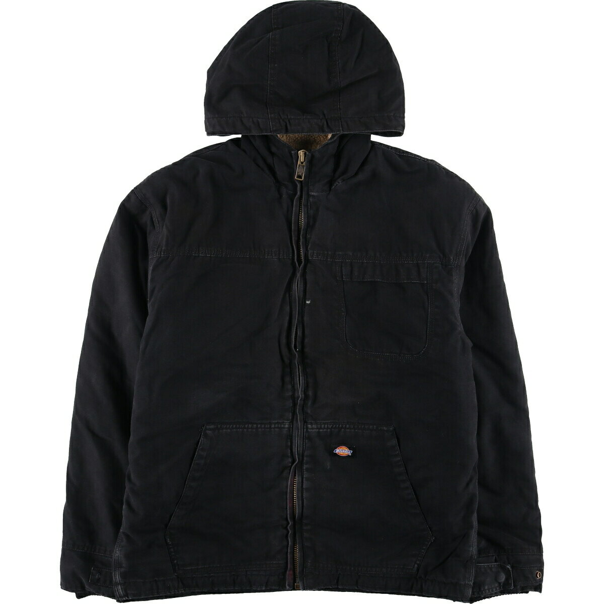 古着 ディッキーズ Dickies A LEGEND IN WORK ダックフルジップパーカー メンズL ヴィンテージ /eaa378704 【中古】【K1102】 【231104】