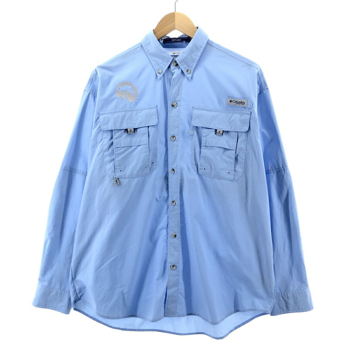 古着 コロンビア Columbia PFG 長袖 ボタンダウン フィッシングシャツ メンズL /eaa378713 【中古】 【231018】【P2308】 【SS2403】