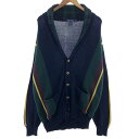 古着 90'S ノーティカ NAUTICA 総柄 ショールカラー コットンニットカーディガン メンズXL相当 ヴィンテージ /eaa381179 【中古】 【2...