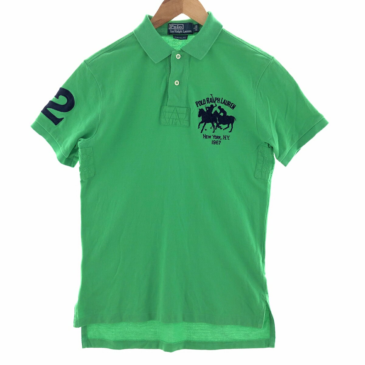 古着 ラルフローレン Ralph Lauren POLO by Ralph Lauren CUSTOM FIT ダブルポニー 半袖 ポロシャツ メンズS /eaa382080 【中古】 【240531】 【SS2509_30】