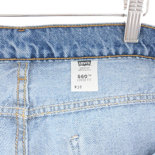古着 90'S リーバイス Levi's 560 LOOSE FIT デニムショーツ ハーフパンツ USA製 メンズw37 ヴィンテージ /eaa382850 【中古】 【240525】