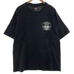 古着 90'S ハーレーダビッドソン Harley-Davidson HANES ヘインズ バックプリント モーターサイクル バイクTシャツ USA製 メンズXL ヴィンテージ /eaa382887 【中古】 【240326】