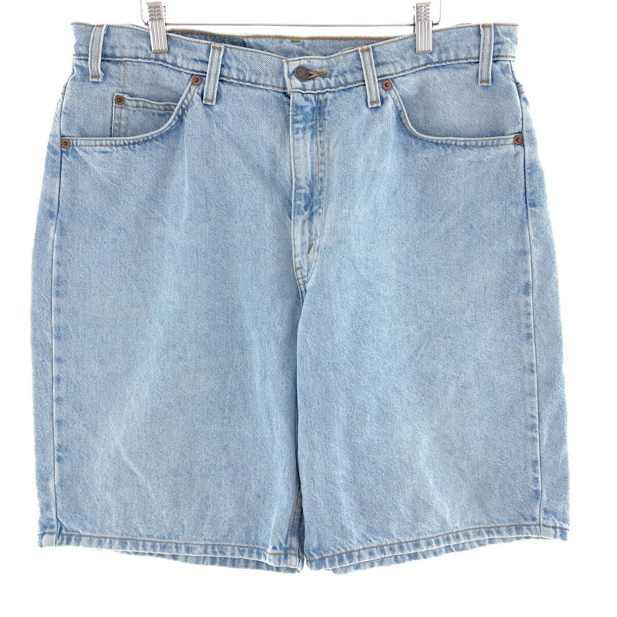 古着 90'S リーバイス Levi's 550 RELAXED FIT 00レングス デニムショーツ ショートパンツ メンズw37 ヴィンテージ /eaa382927 【中古】 【240525】 【24SS5W3】 ss2503_30