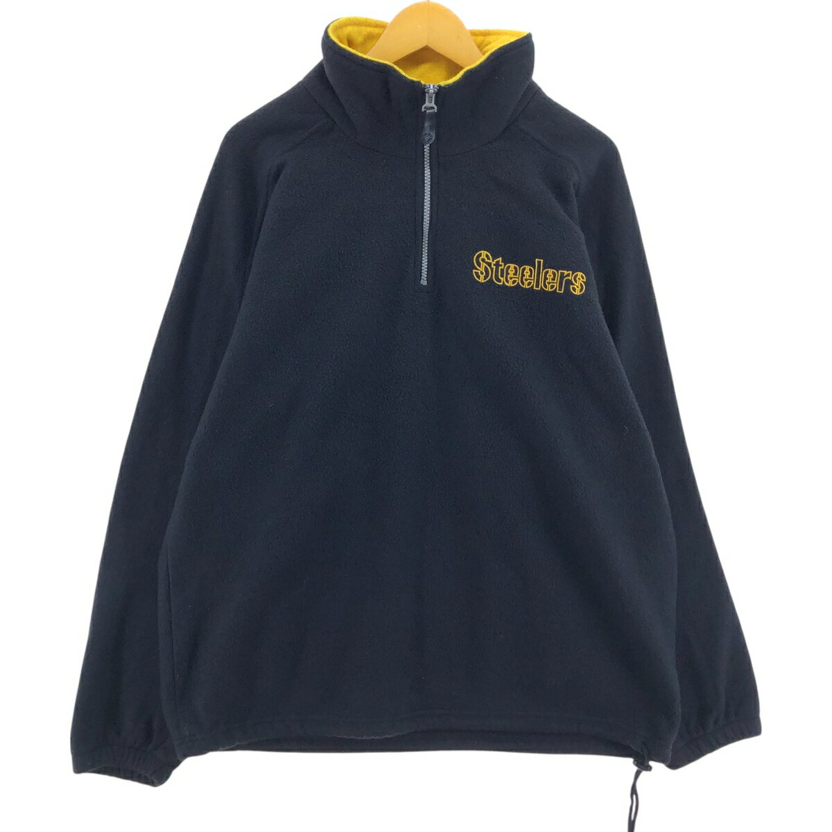 古着 00'S MIRAGE NFL PITTSBURGH STEELERS ピッツバーグスティーラーズ ハーフジップ フリースプルオ..