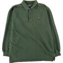 古着 80'S ラルフローレン Ralph Lauren CHAPS チャップス 長袖 ポロシャツ メンズXL ヴィンテージ /eaa389300 【中古】 【...