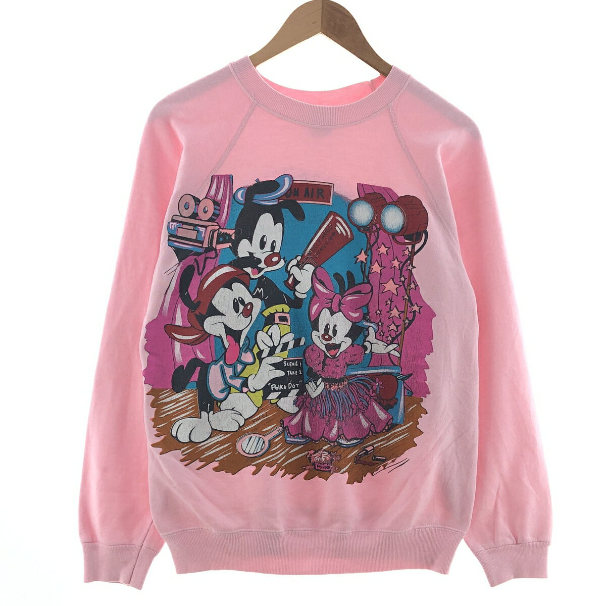 古着 90'S FREEZE ANIMANIACS アニマニアックス キャラクタースウェットシャツ トレーナー USA製 メンズL相当 ヴィンテージ /eaa392421 【中古】 【240731】 ss2501_30