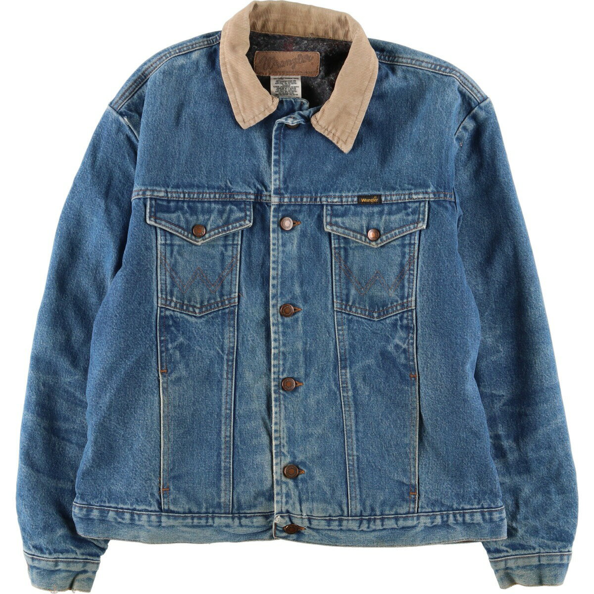 古着 ラングラー Wrangler デニムジャケット Gジャン メンズL /eaa393736 【中古】 【231119】