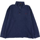 古着 ラルフローレン Ralph Lauren POLO by Ralph Lauren コットンニットハーフジップセーター メンズXL /eaa396784 【中古】 【231125】