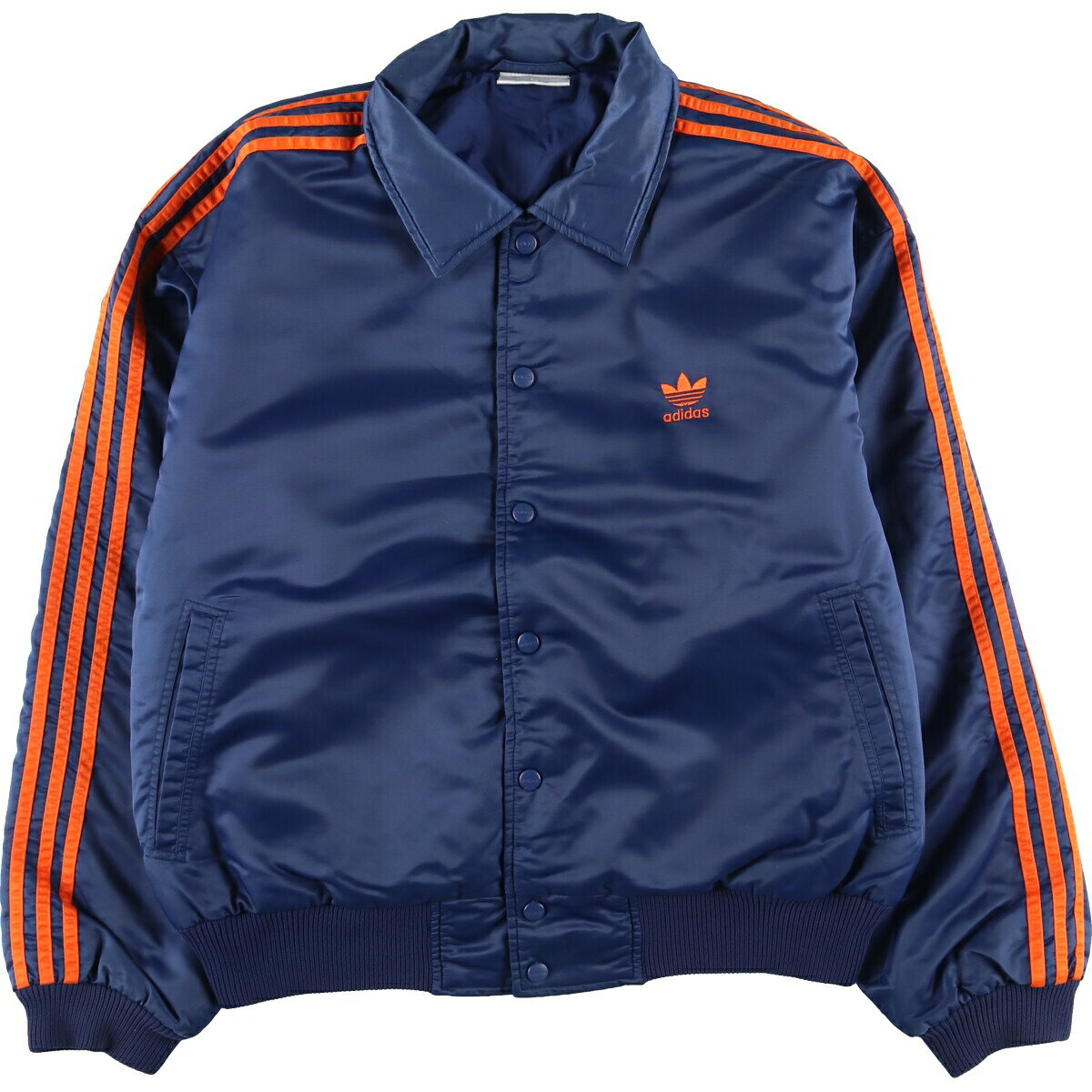 古着 80'S アディダス adidas トレフォイルロゴ 中綿ジャケット パファージャケット メンズL ヴィンテージ /eaa397145  