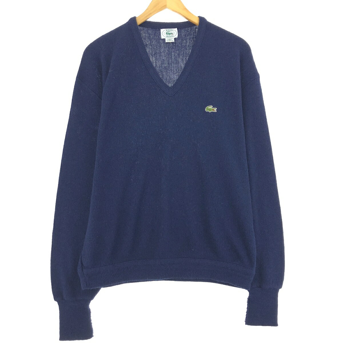 古着 80~90'S ラコステ LACOSTE IZOD Vネッ